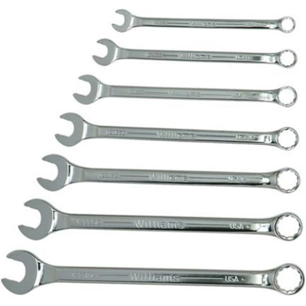 Williams WS-1170SCA 7-Piece Super Combo Wrench Set Snap-on Industrial Brand JH Williams Williams WS-1170SCA 7-Piece Super Combo Wrench Set Snap-on Industrial Brand JH Williams